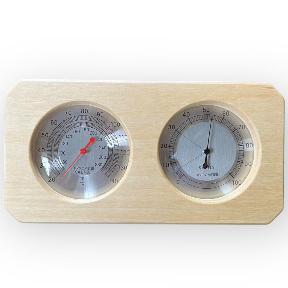 Sauna Thermometer Fahrenheit Hygrometer Gauge 2in1 Indoor Home Sauna Thermostat
